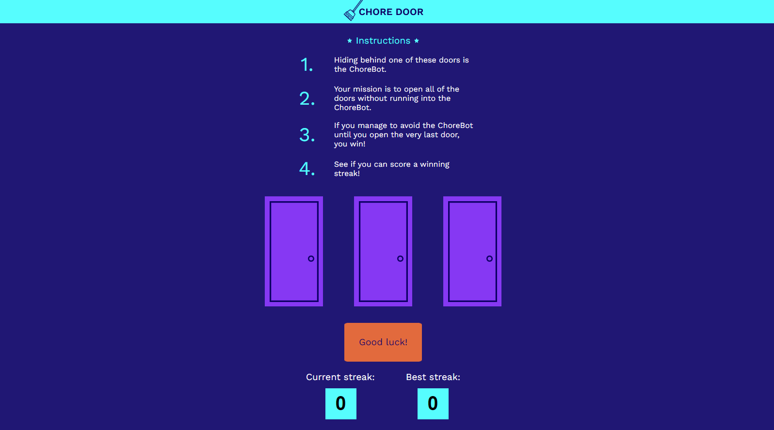 chore door game project