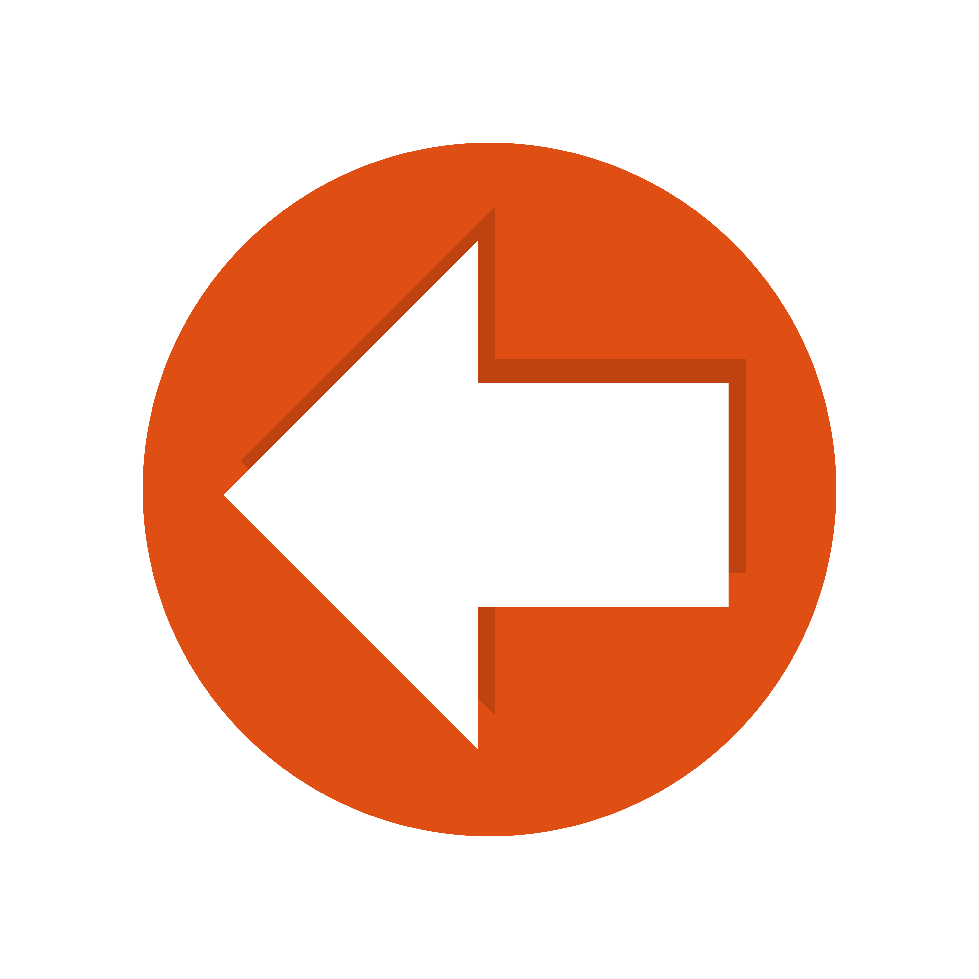 left arrow button